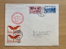 Zeppelin Brief 1930 Südamerika sehr hochwertig Kat. 1200.--
