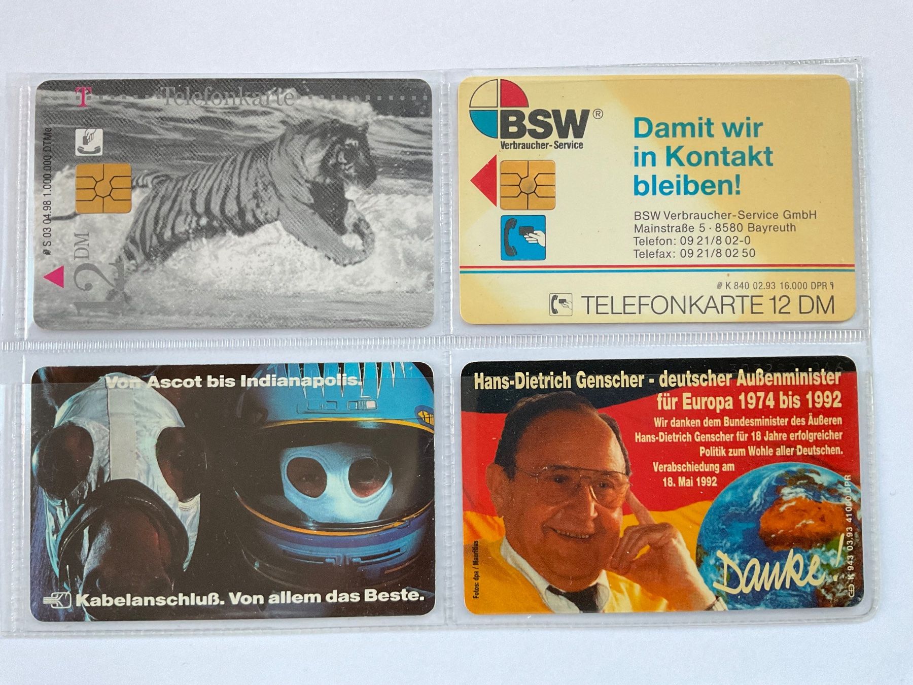 Schede telefoniche: 4 Telefonkarten Deutschland – Usato da Winterthur venduto da Grapp75