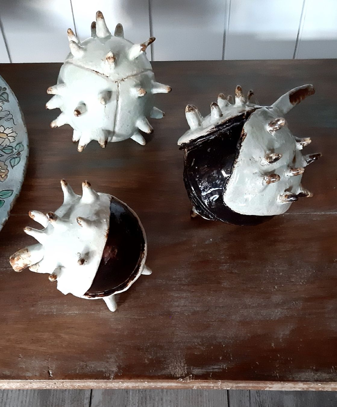 Sculture & Statue: Keramik Kunst  -  Kastanien  -  Marroni  -  handgemacht – Usato da Tagelswangen venduto da BrigittaC01 1