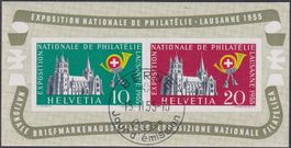 1955, W35 mit französischem Ersttagsstempel, Kat: 250.-+