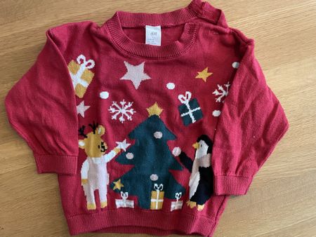 Baby Weihnachts Pullover, Grösse 68