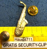 SAXOPHONE GOOLDIG GEPRÄGT MUSIC SCHMUCK-PIN