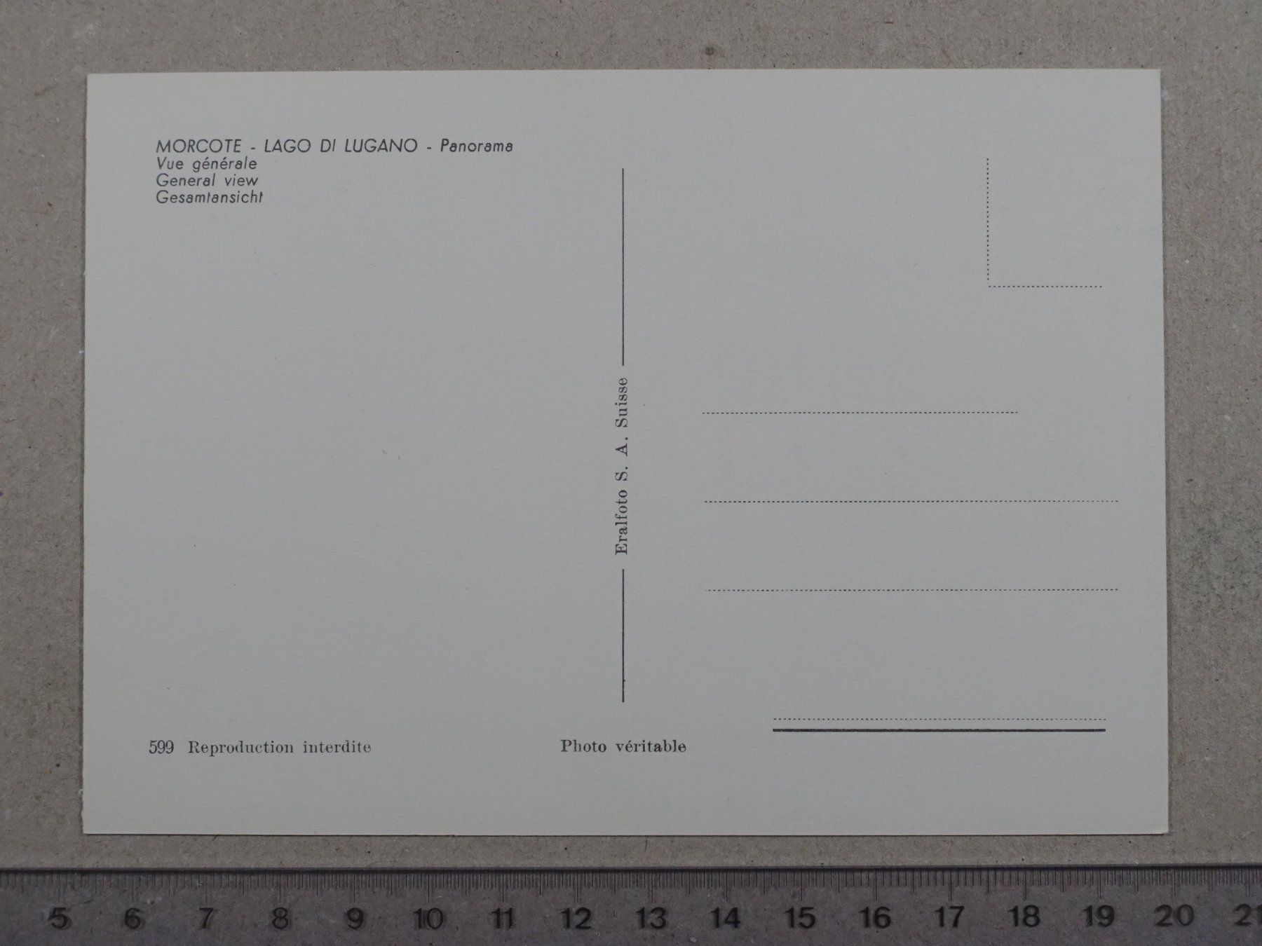 Cartoline postali: Morcote – Usato da Lenzburg venduto da fh1 1