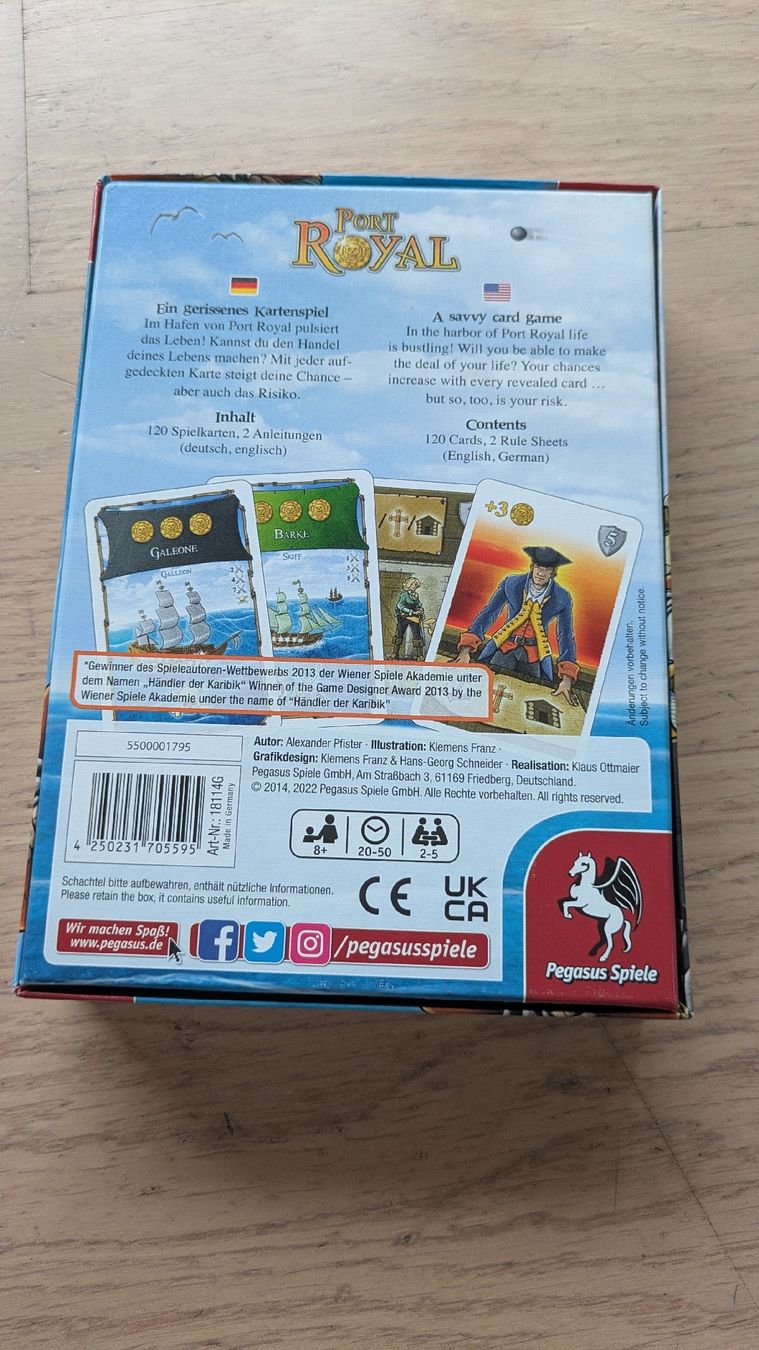 Pegasus Spiele Giochi: Port Royal – Nuovo (secondo la descrizione) da Therwil venduto da sep_x8pw 3