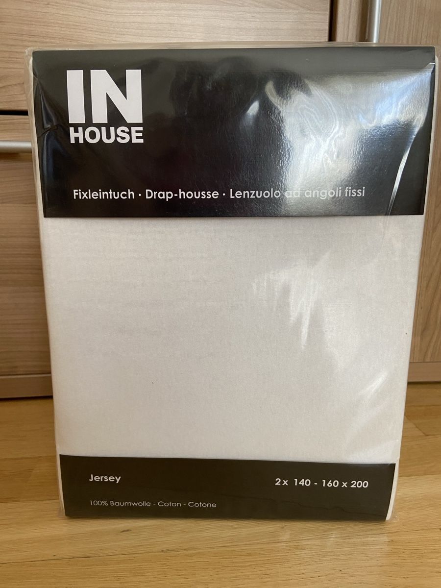Coop Biancheria da letto: 2 NEUE FIXLEITÜCHER 160X200 – Nuovo e nell'imballaggio originale da Zürich venduto da schneeflocke303