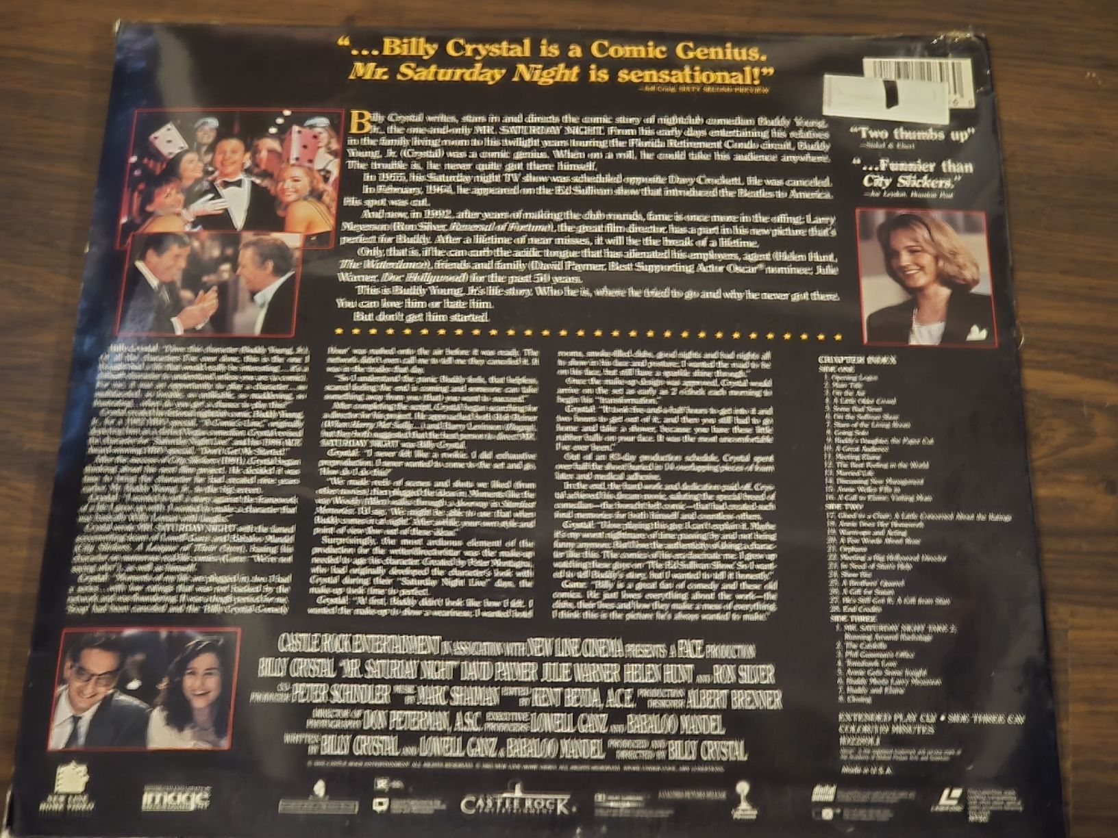 Tous les DVDs: Billy Crystal - Mr. Saturday Night - Laserdisc  – Neuf (Voir description) à BADEN par Sprinz 1