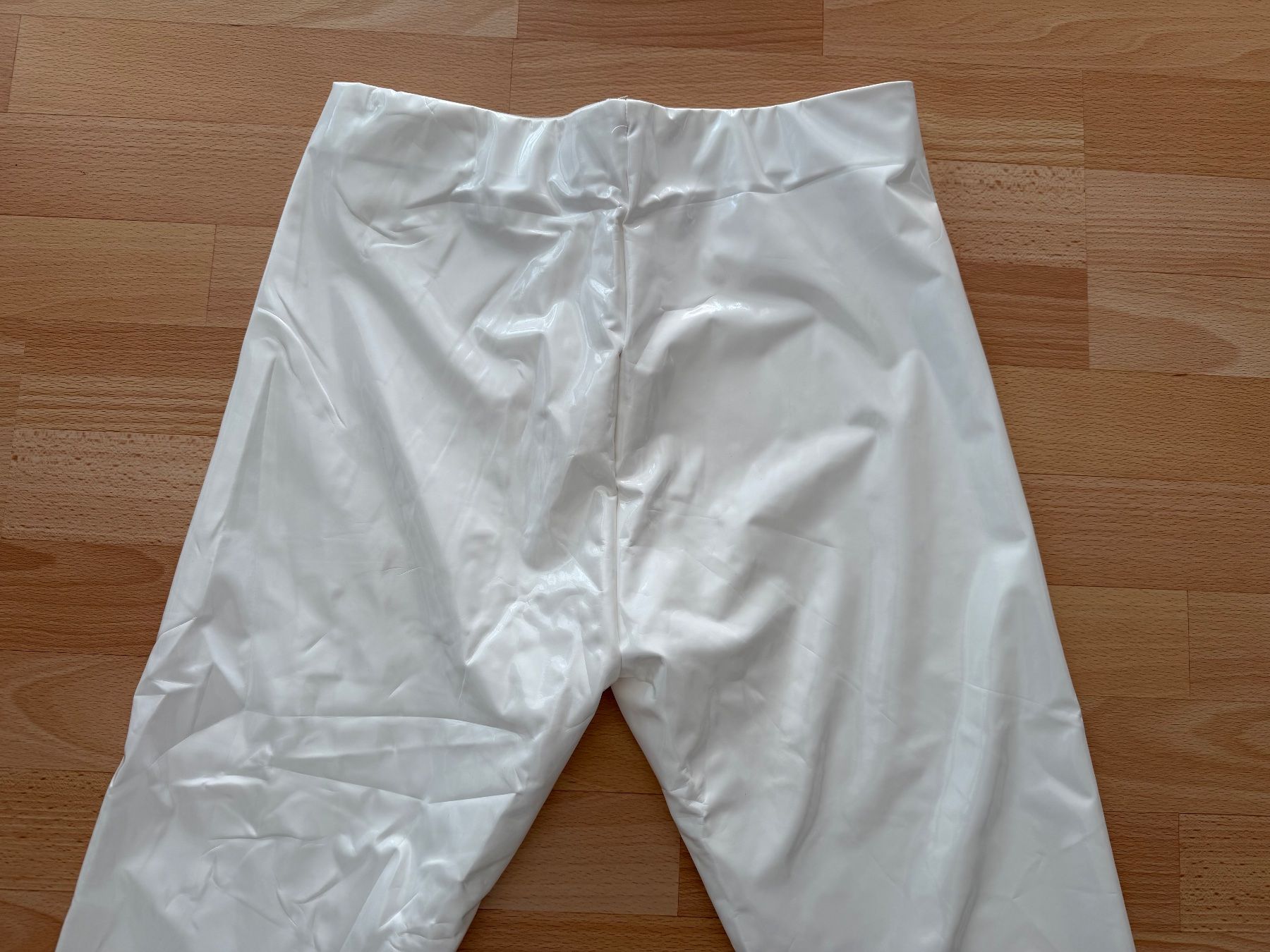 Leggings: Vinyl Lack Leggings Weiss – Nuovo e nell'imballaggio originale da Uetendorf venduto da Stoun 7