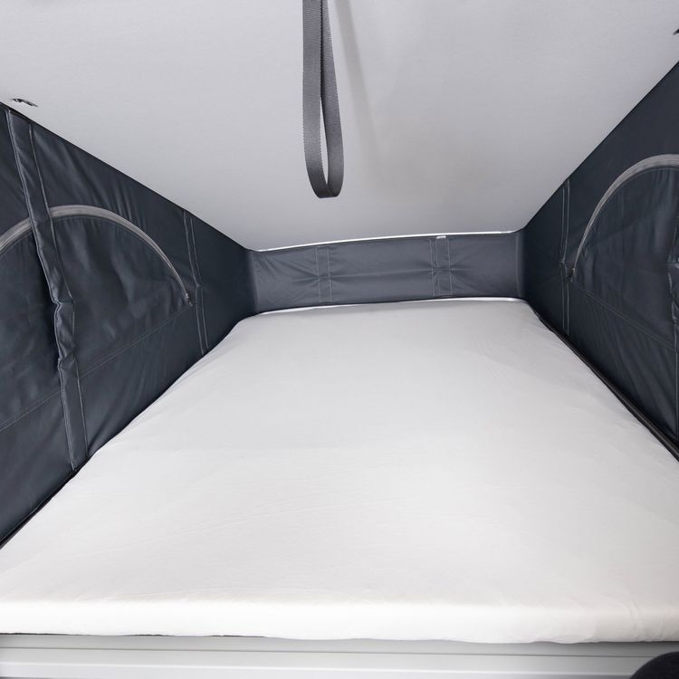 Black Forest Fox Wohnmobil Camper Spannbettlaken Heckbett VW Grand California 600 680 GC 600 Grani (Weiß, BFF VW GC600 SL 23
