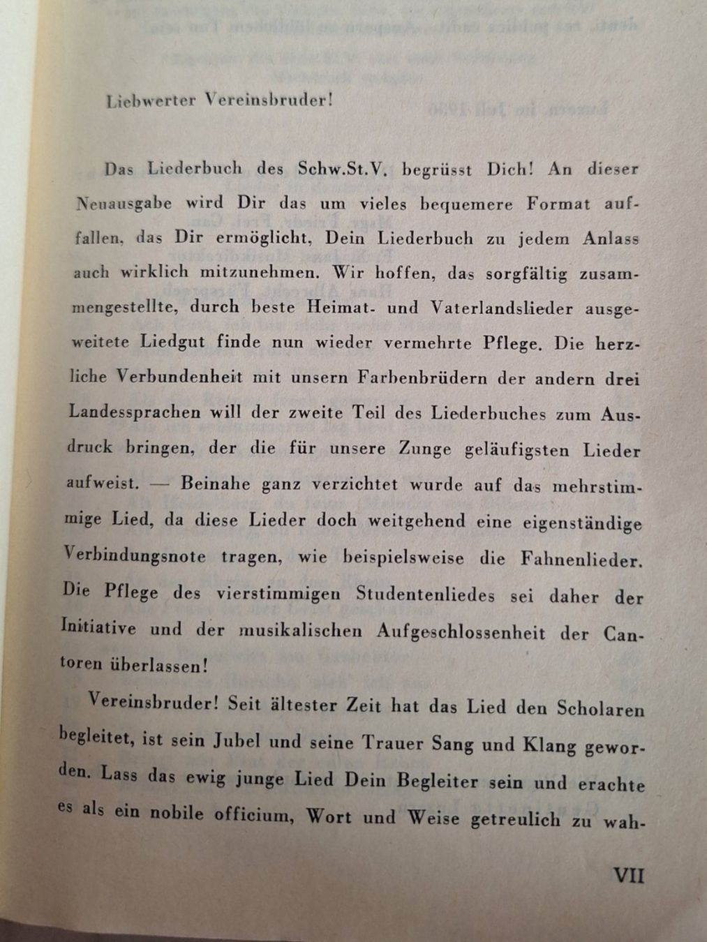Libri: ANTIKES SINGBUCH 1956 STUDENTENVERBINDUNG – Usato da Huttwil venduto da Kunterbuntli 3