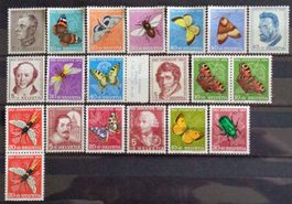 PRO JUVENTUTE 1950 à 1957: Lot de timbres neufs **