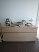 Kommode Eiche furniert mit sechs Schubladen gebraucht