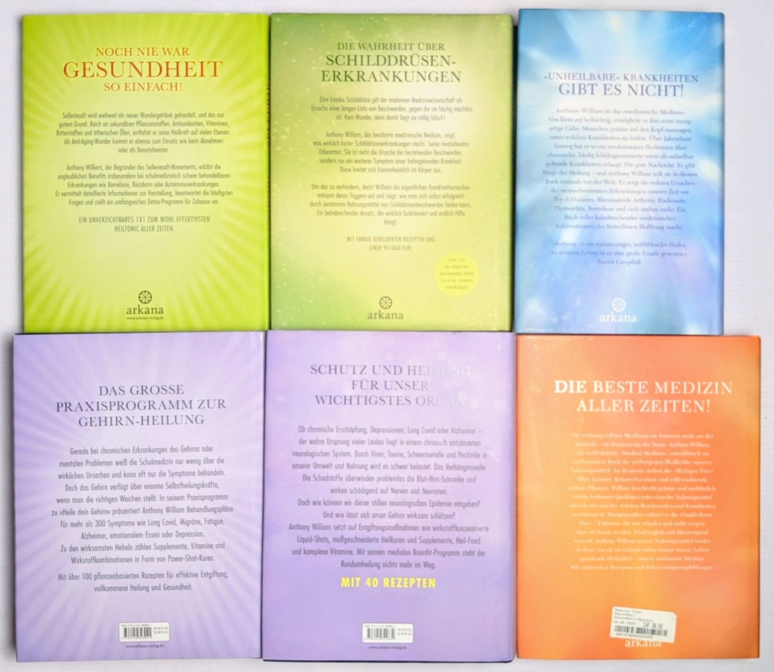 Bücher: 6er Set Bücher von Anthony William – Neu (gemäss Beschreibung) aus Wängi von ABIZONE-86 1