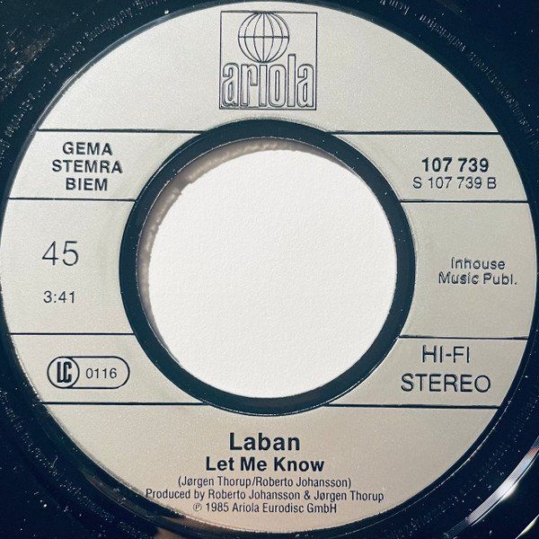 Schallplatten: Laban: Caught By Surprise 7" – Gebraucht aus Steinhausen von Vilivinili 1