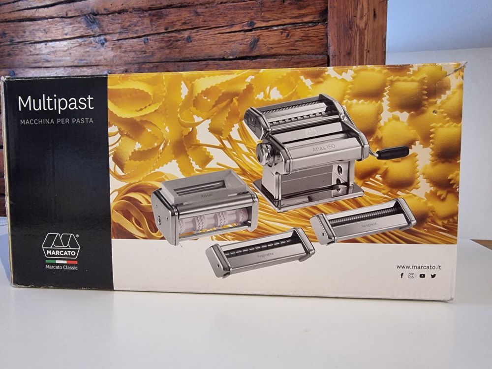 Pastamaschine Marcato Atlas 150 Multipast (mit Aufsätzen) Kaufen auf
