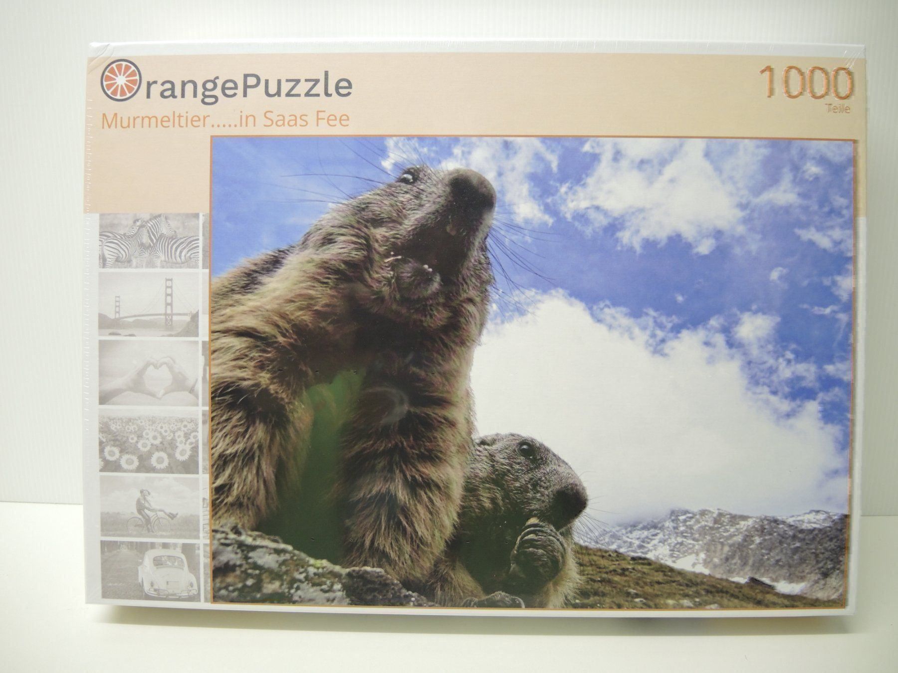 Puzzles: Orange 14 Murmeltier 1000 – Neu und originalverpackt aus Dagmersellen von FBM-Bacheli