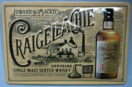 Blechschild 3D-CRAIGELLACHIE WHISKEY
