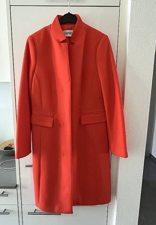 Leichter Frühlingsmantel - orangerot - XS (S) - NEU