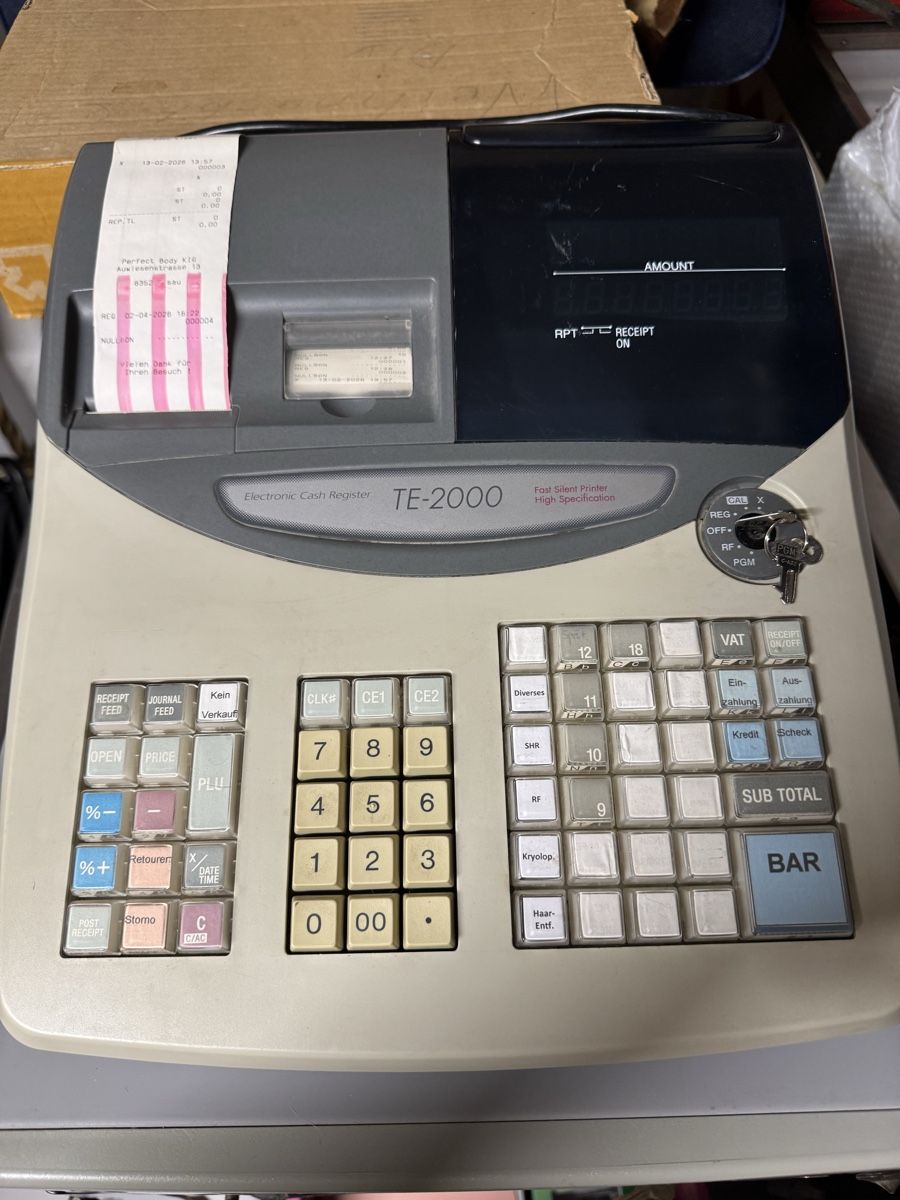 Casio Kassen: CASIO Kasse/ Kassensystem TE-2000 Electronic Cash Register – Gebraucht aus Zürich von Nobs1