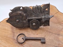 1 Möbel Schloss mit Schlüssel, DM5.3cm, DRS (3952#MBS3)