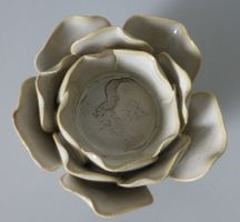 Tonblume für Teelicht
