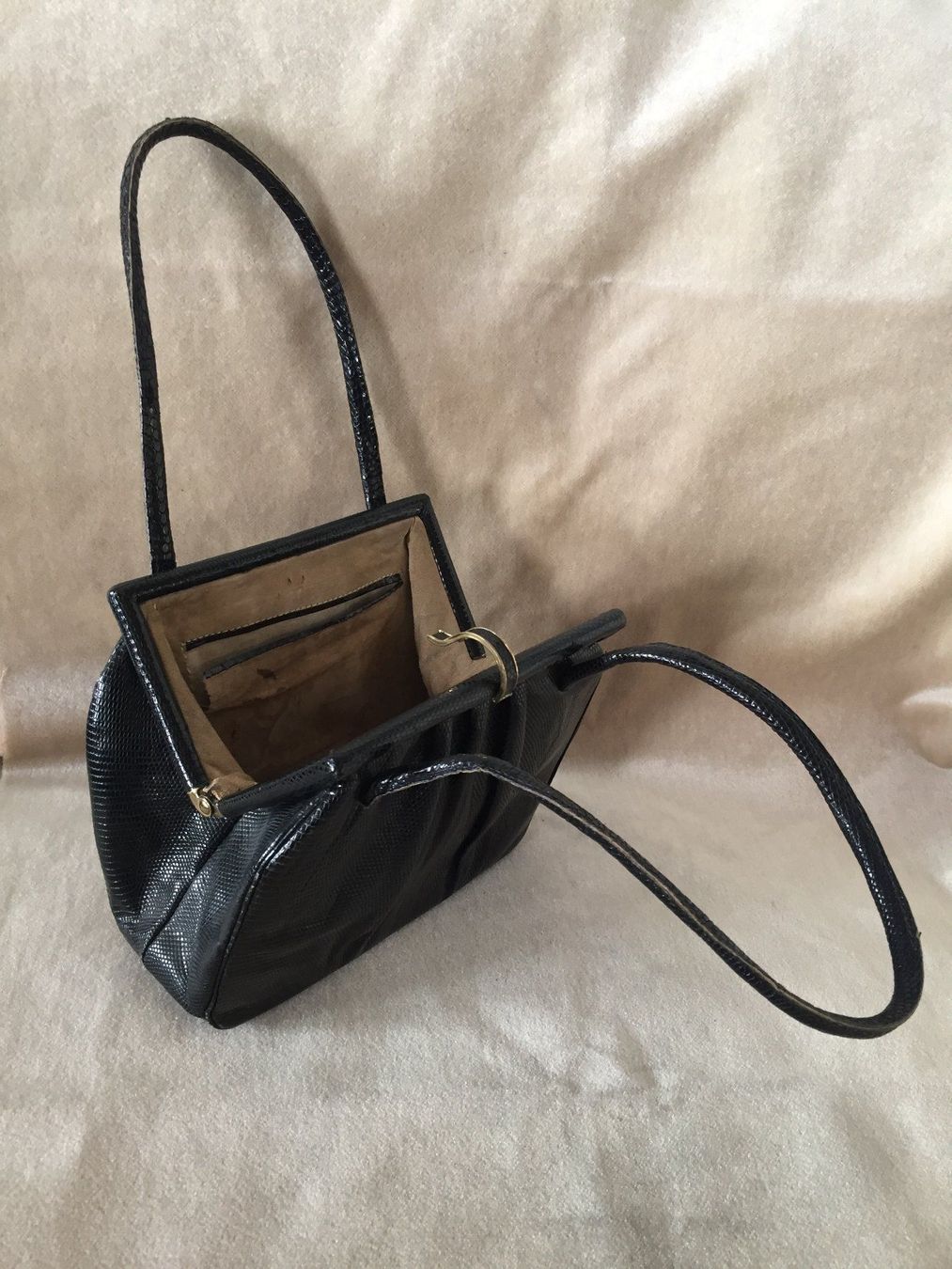 Borse da donna: Vintage Elegante Leder Tasche Handtasche – Usato da Schaffhausen venduto da vintageville 9