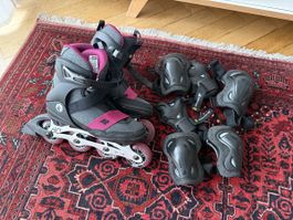 K2 Alexis 80 ALU Damen-Inlineskates Gr. 40 inkl. Rollerblade