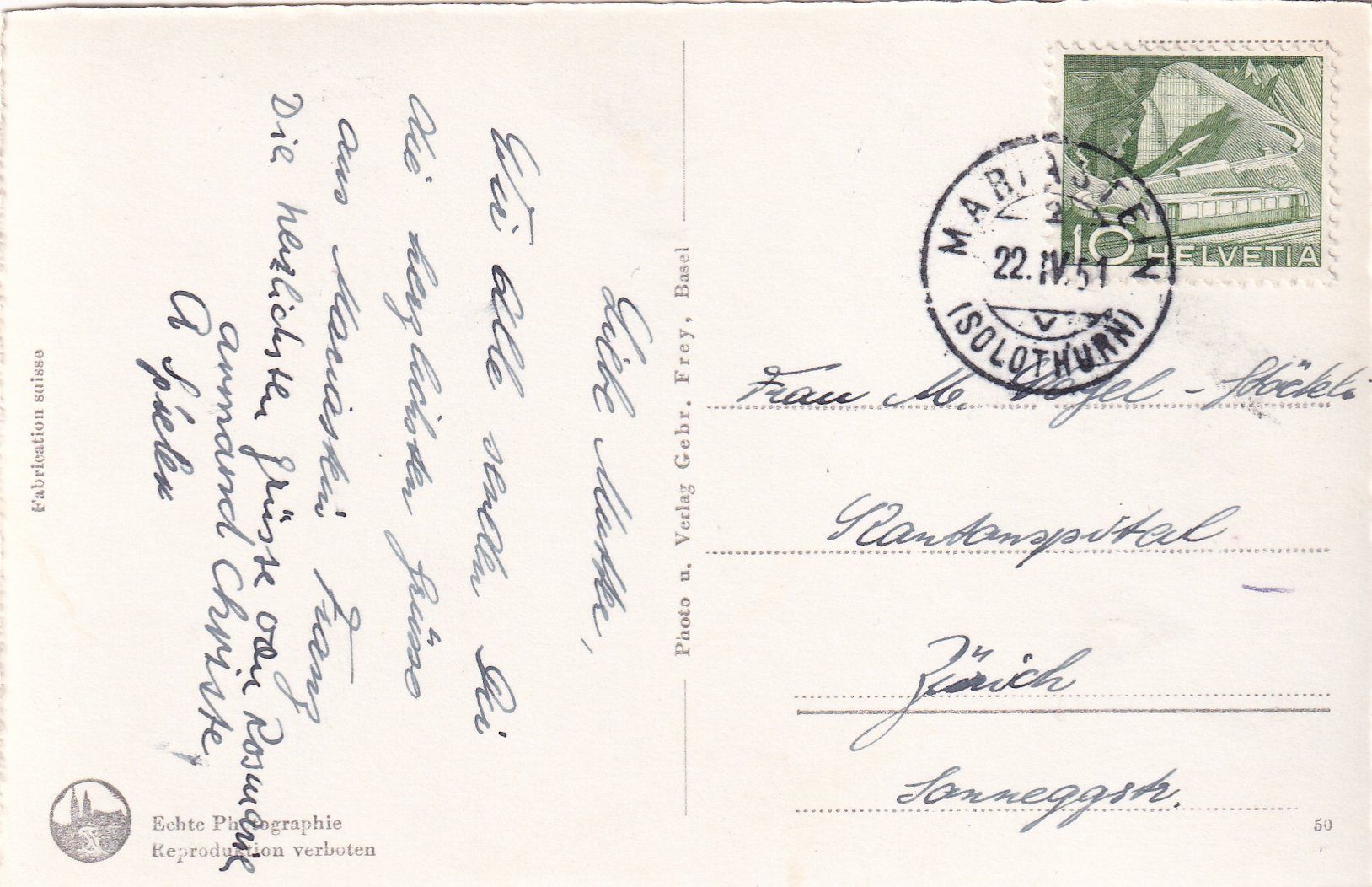 Cartoline postali: Gruss aus Mariastein /bc – Usato da Hombrechtikon venduto da Rudolf07 1