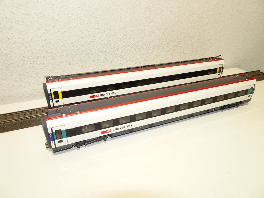 2 Roco Personenwagen SBB ICN RABDe 500 Zusatzwagen HO 69152 (Neu ...