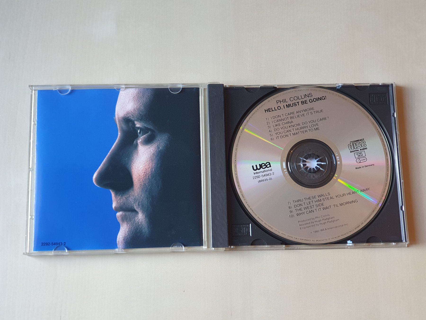 CD: Phil Collins Hello, I Must Be going! – Usato da Stansstad venduto da collectorsshop 2