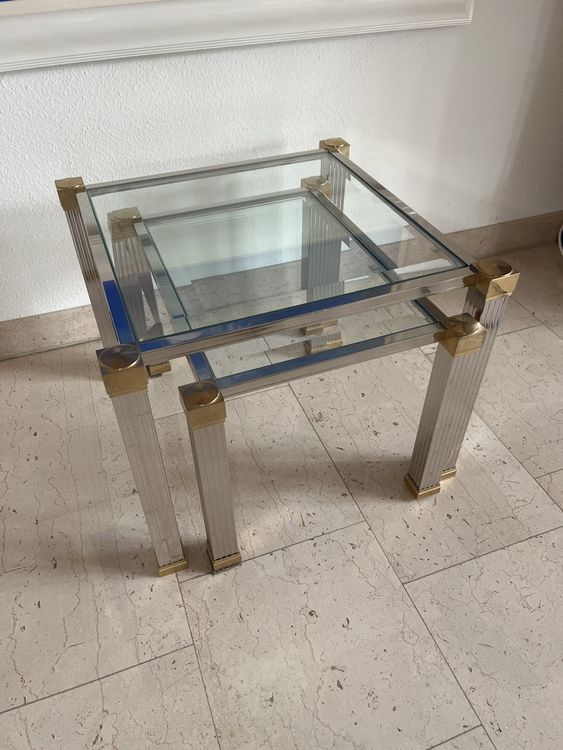 1970 PIERRE VANDEL TABLE BASSE POST-MODERNISTE SPACE-AGE SHABBY CHIC Kappa