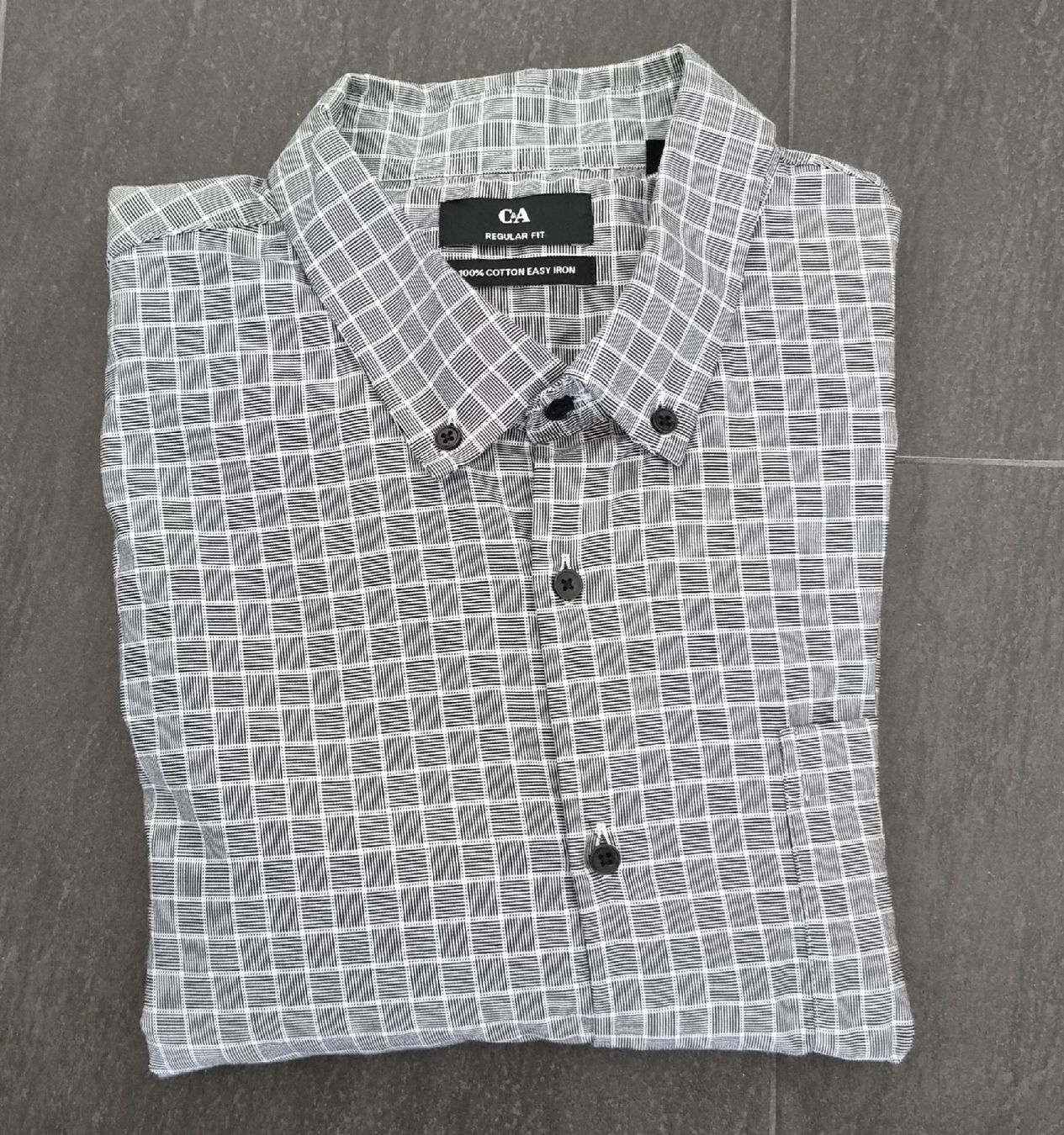 C&A Camicie: HERREN Hemd ,grau,XXL – Nuovo (secondo la descrizione) da Frauenfeld venduto da Bleeddragon