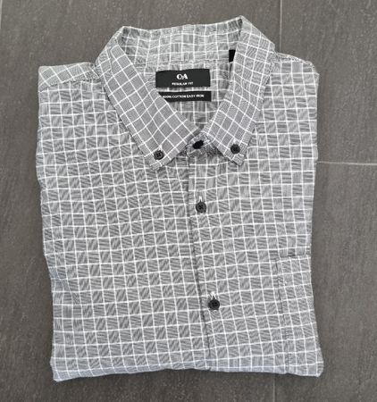 HERREN Hemd ,grau,XXL