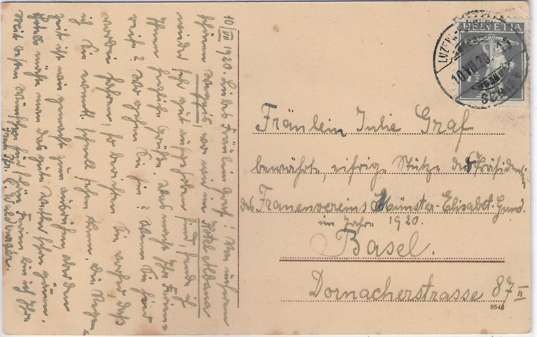 Cartoline postali: Luzern - Axenstrasse am Vierwaldstätter- – Usato da Ettingen venduto da Kartenplanet 1
