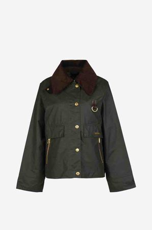 BARBOUR Kurzr Parka aus gewachstem Canvas Catton Wax