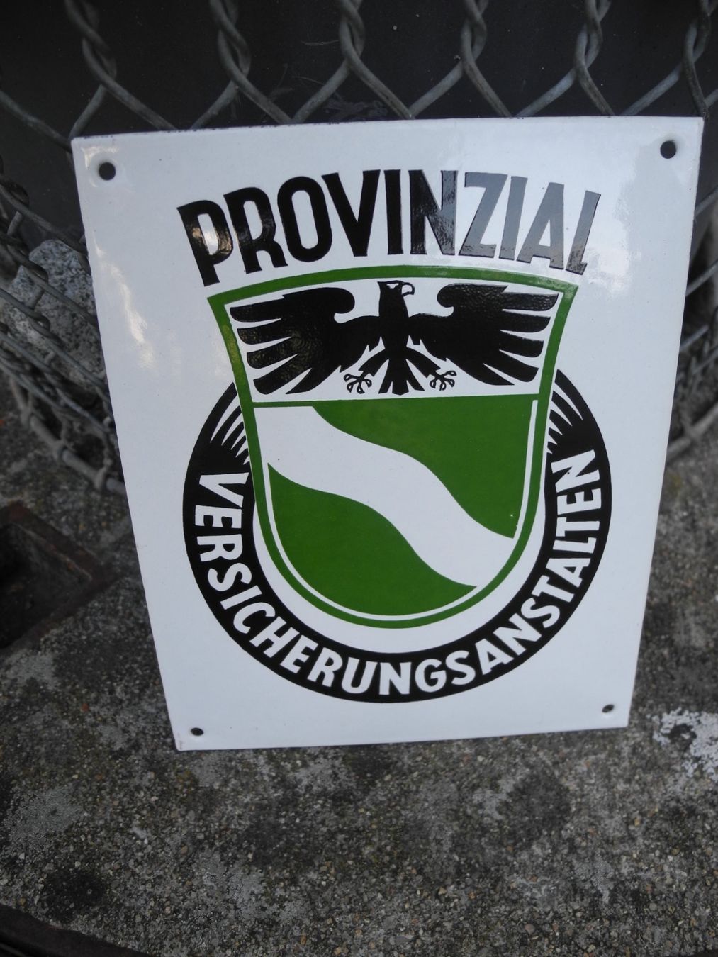 Schilder: ORIGINAL VERSICHERUNGS EMAILSCHILD – Gebraucht aus Reinach AG von Huckleberrysix 1