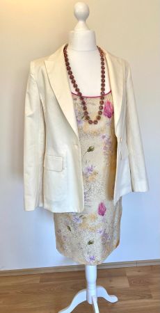 Exklusives Seidenkleid feminin, gefüttert & stilvoll Gr. 38