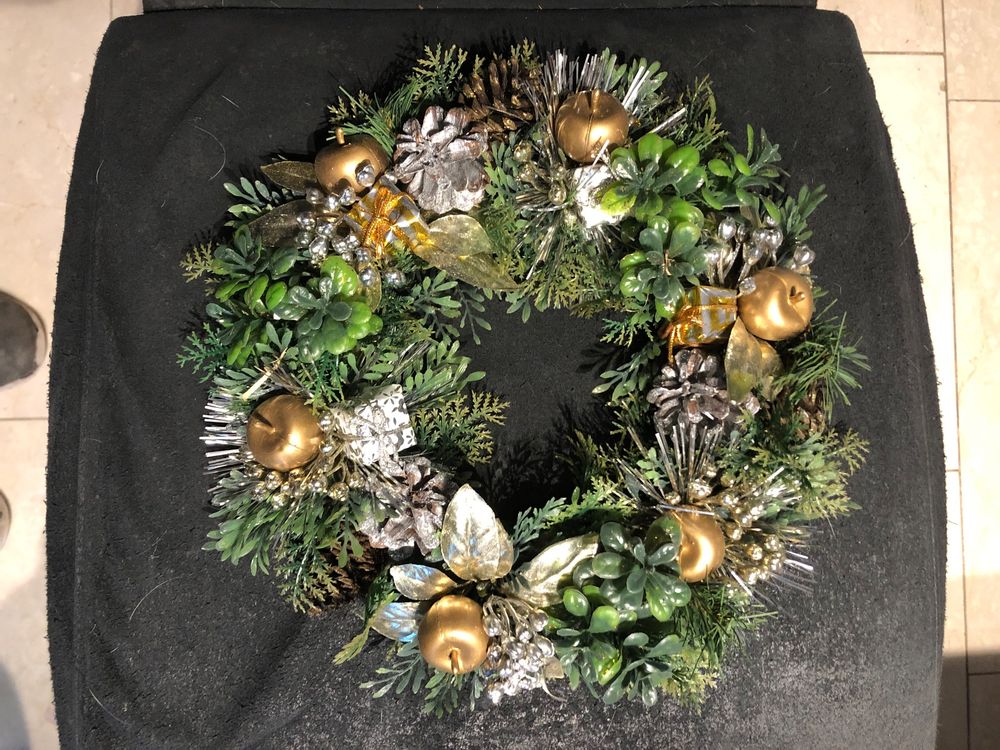 Kunstlicher Adventskranz 100cm