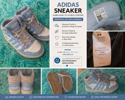 Adidas Sneaker Gr. 37  hellblau weiss Top Alltagsschuh 6000