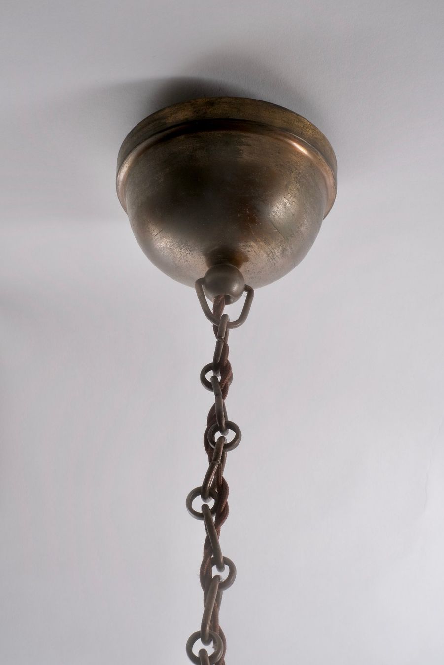 Lampadari & plafoniere: DECKENLAMPE HÄNGELAMPE GLAS MESSING 1930 – Usato da Zürich venduto da mrbluewave 3