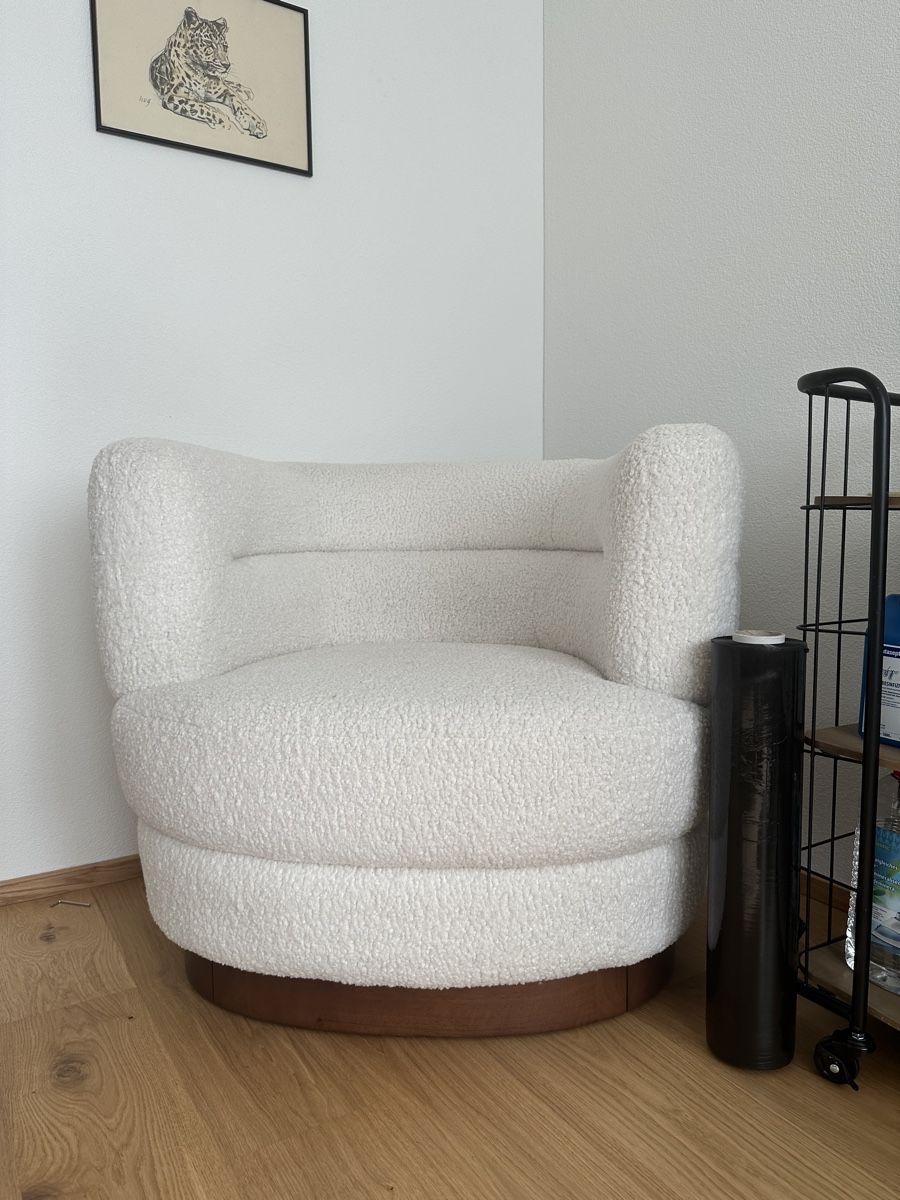 Maisons du monde Poltrone: Bouclésessel – Nuovo (secondo la descrizione) da Luzern venduto da Rxzime