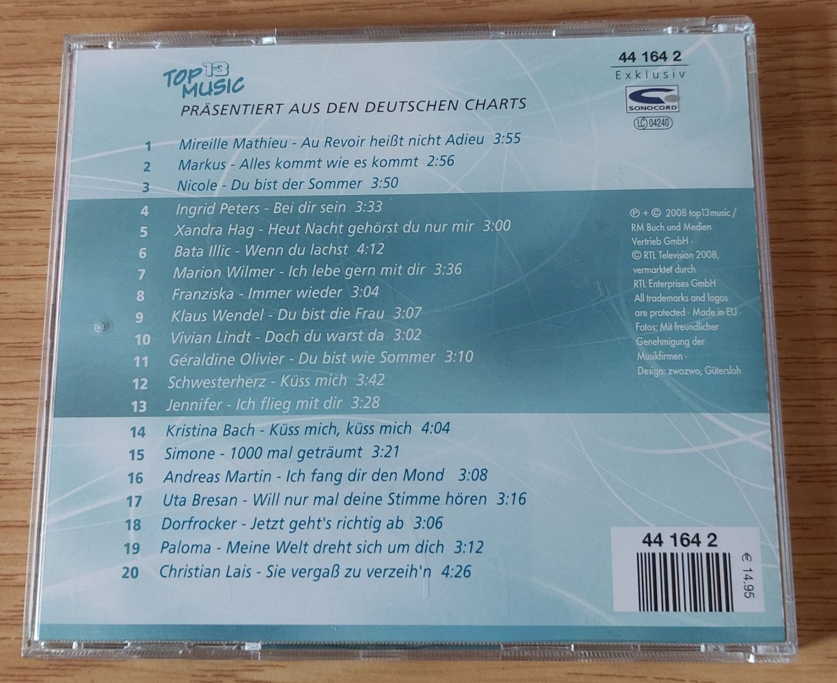 CDs: Top 20 - Aus den Deutschen Charts - CD - 6/2008 – Gebraucht aus Urtenen-Schönbühl von Kahru 1