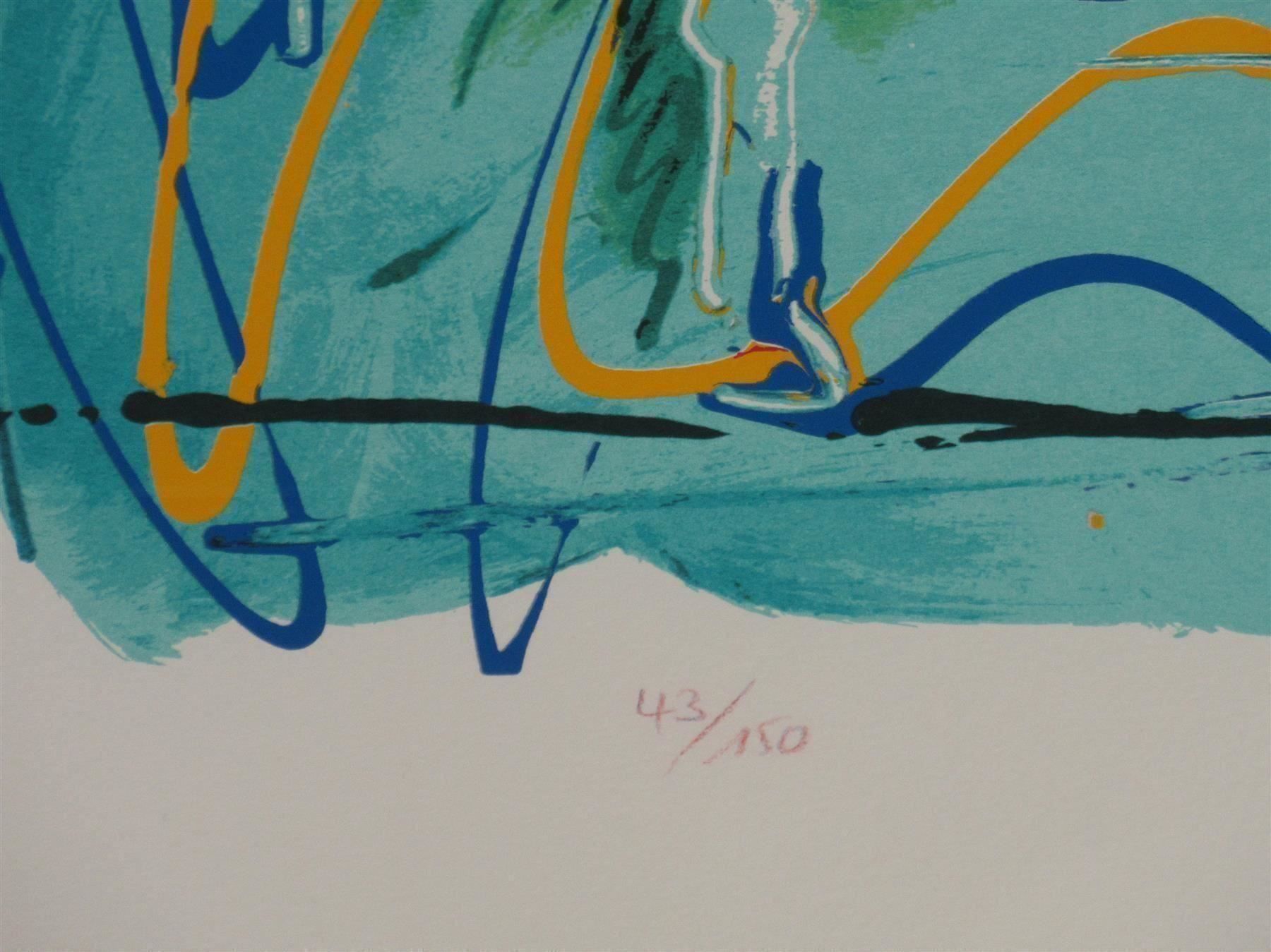 Grafica & Litografie: Rolf Knie  PFERD + HARLEKIN 91  hs./hn. – Usato da Weinfelden venduto da Kunst2010 3