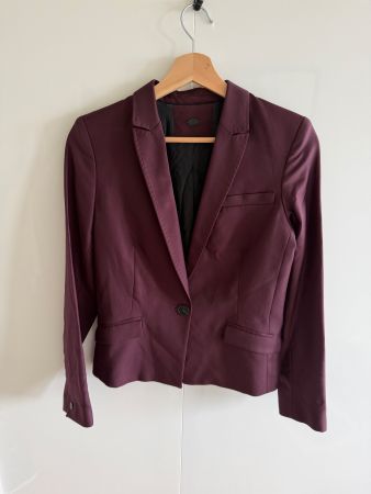 COMPTOIR DES COTONNIERS, Blazer bordeaux en laine, XS