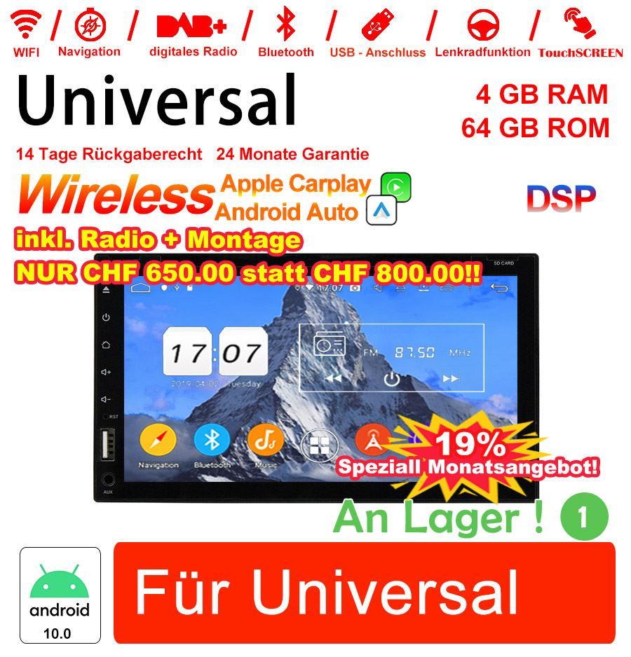 Autoradio: 7" Universal  Autoradio + Montage – Nuovo e nell'imballaggio originale da Malans GR venduto da BUYBEST-Schweiz