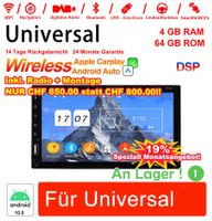 7" Universal  Autoradio + Montage