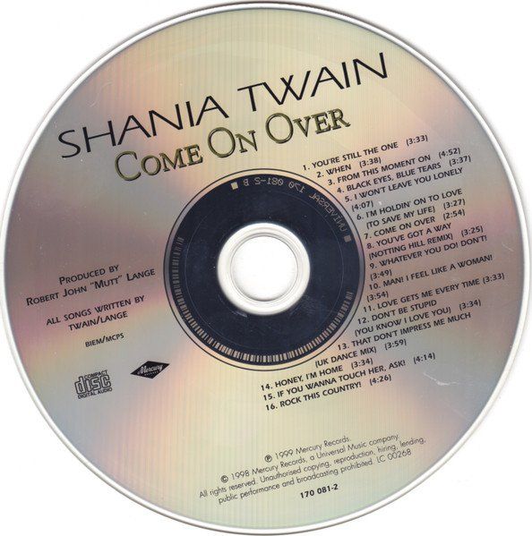 CDs: Shania Twain Come On Over – Gebraucht aus Bionnens von Meg011 2