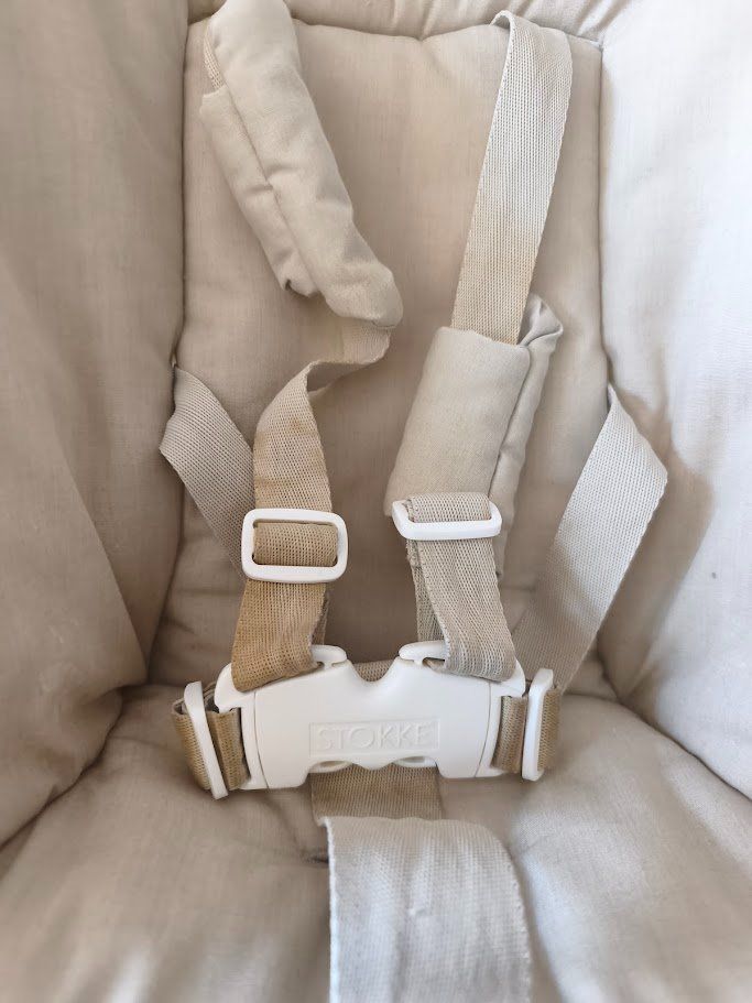 Stokke Seggioloni: Stokke Tripp Trapp Newborn Set Stoff Sitzverkleinerer – Usato da Toffen venduto da Immo-Erben 2