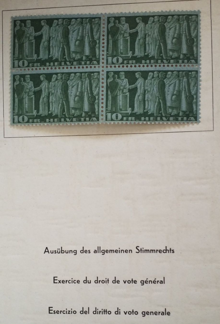 Tutti i francobolli: 1938, Geschenkheft Dauermarken, im 4-Block Kt. 540.-++ – Nuovo (secondo la descrizione) da Baden venduto da Eggi