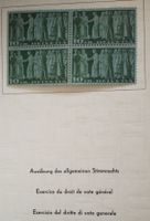 1938, Geschenkheft Dauermarken, im 4-Block Kt. 540.-++