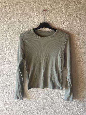 Langarmshirt aus 100 % Baumwolle – Stradivarius, Größe S